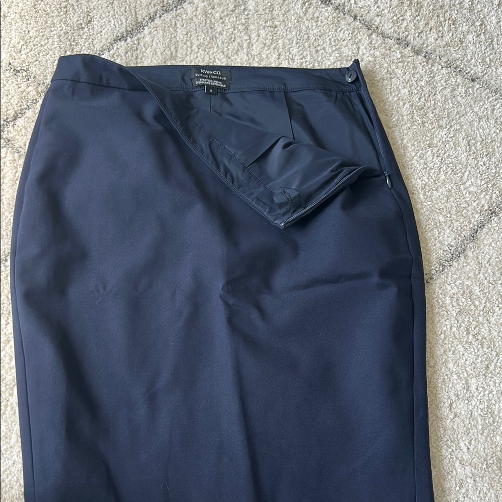 RW&CO. Navy Pencil Skirt